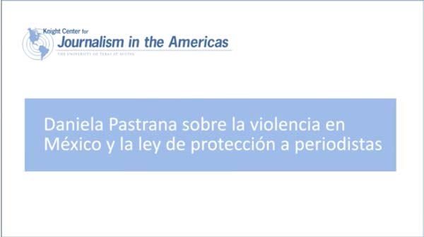 Entrevista a Daniela Pastrana sobre la violencia en México y la ley de protección a periodistas