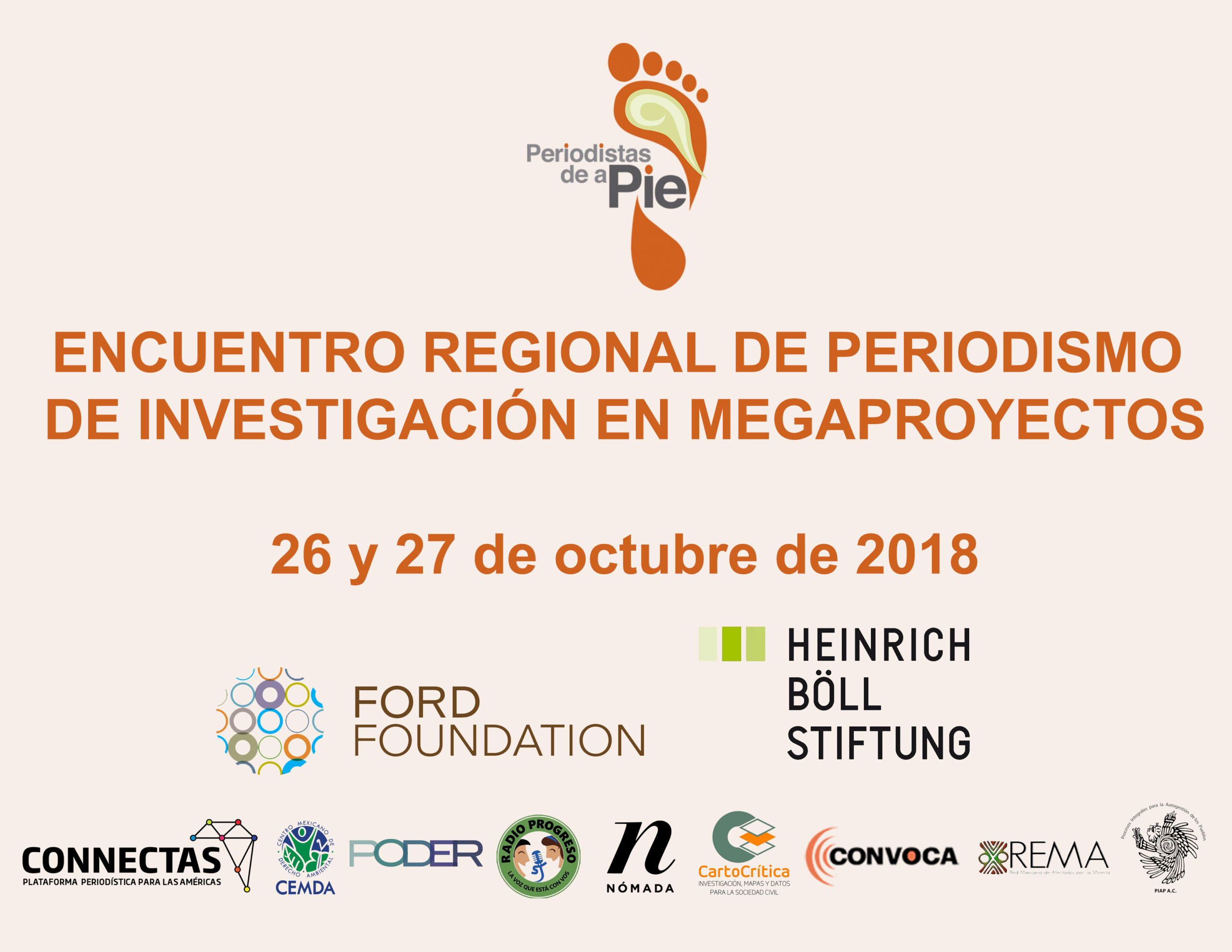 Encuentro Regional de Periodismo de Investigación en Megaproyectos – octubre 2018